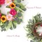 24-Inch Artificial Peony, Dahlia & Sunflower Spring Wreath – Front Door Floral Wreath with Poppy, Chamomile & Eucalyptus for Indoor/Outdoor Farmhouse Home Decor